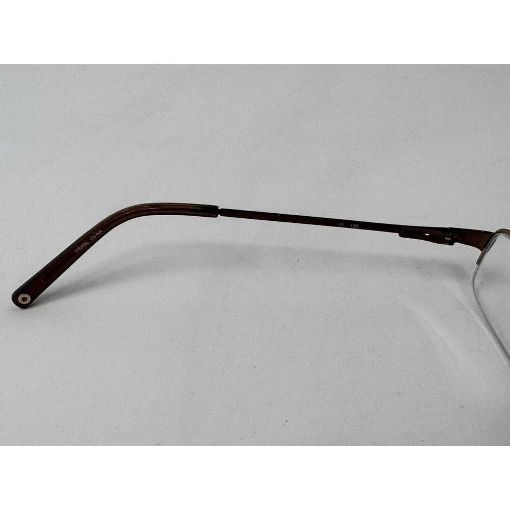 Coach Moira 1010 Eyeglass Frames Only 50-16-135 Metallic Half Rim Authentic